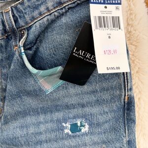 Lauren Ralph Lauren Women's Distressed Indigo Jeans - Size 8